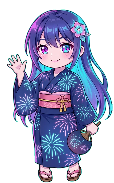 小兰的夏 · 浴衣服装